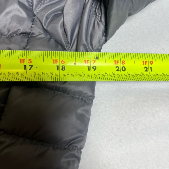 Womens Cabelas Duck Down Insulated Long Sleeve Puffer Jacket Grey Small Petite - Picture 7 of 13